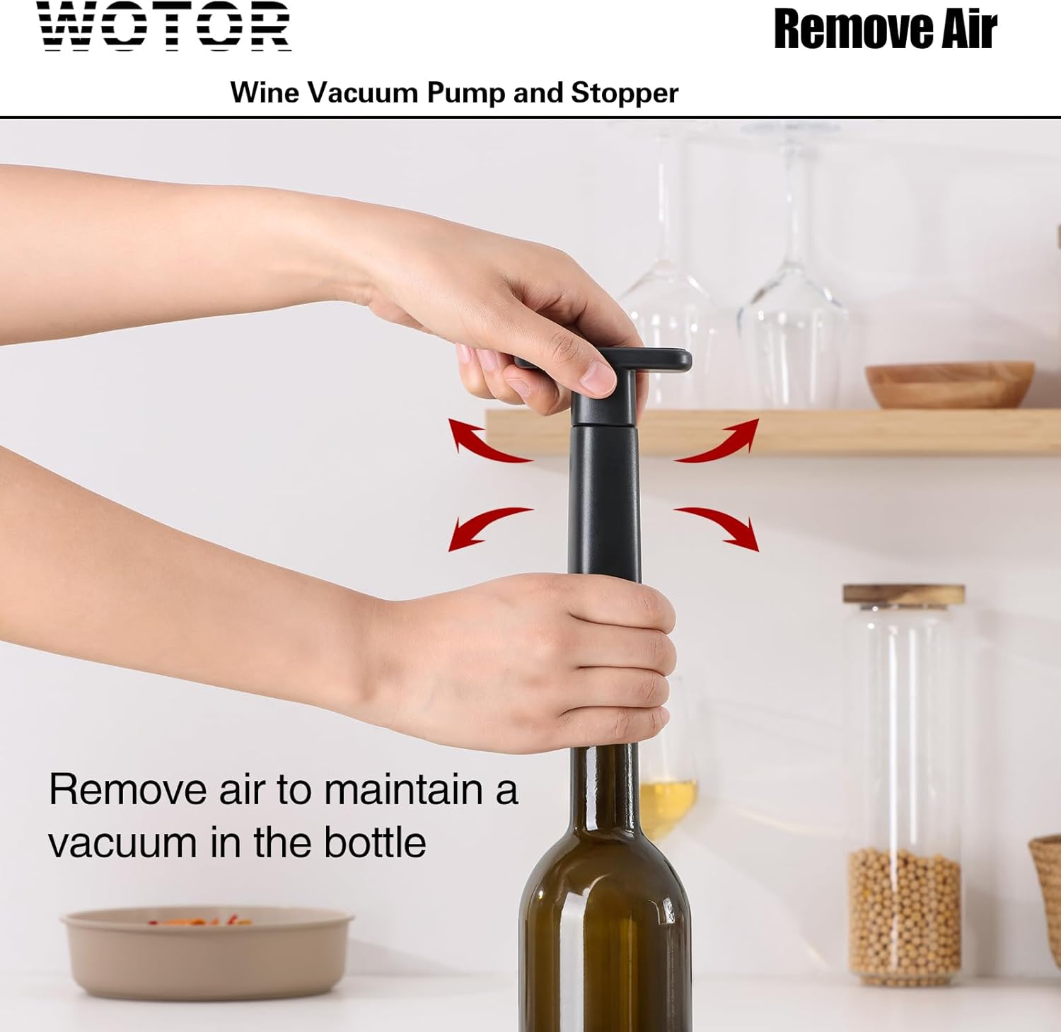Thumbnail 6 de WOTOR Wine Saver 4 Stoppers 🍷