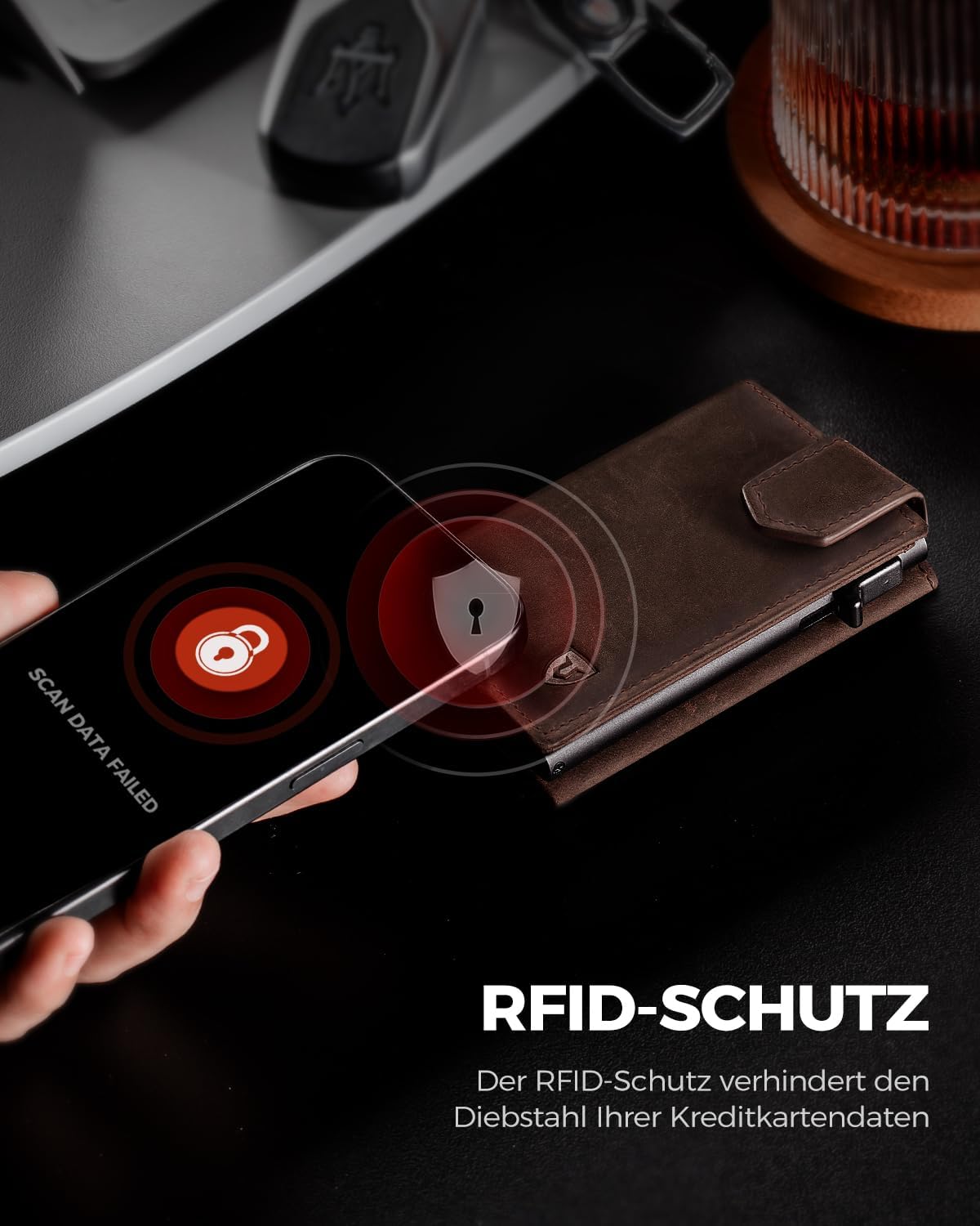 Thumbnail 5 de LORZOR Kartenetui Slim Wallet für 10 Karten 👝
