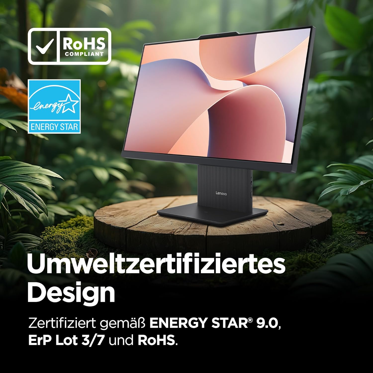 Thumbnail 2 de Lenovo IdeaCentre All-in-One PC 23.8" – Ryzen 5, 16GB RAM, 1TB SSD, Win11, inklusive Maus/Tastatur