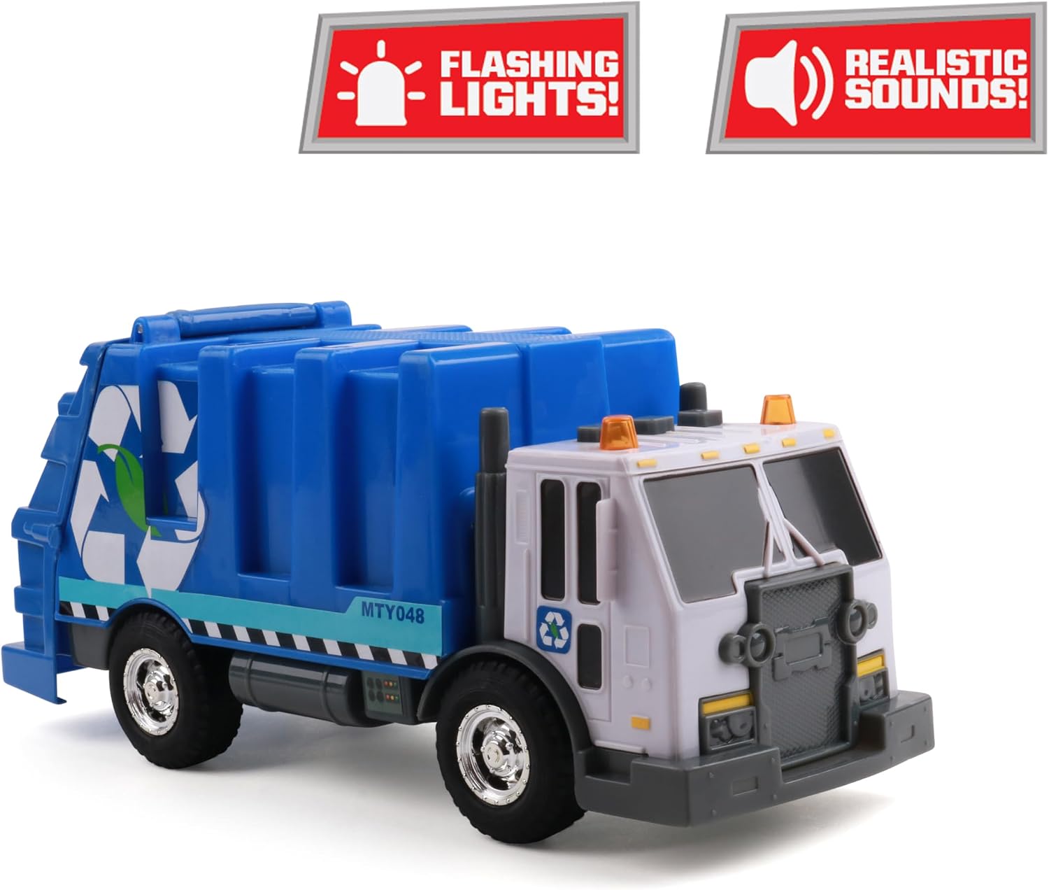 Detalle de Mighty Fleet Garbage Truck Toy 12-Inch