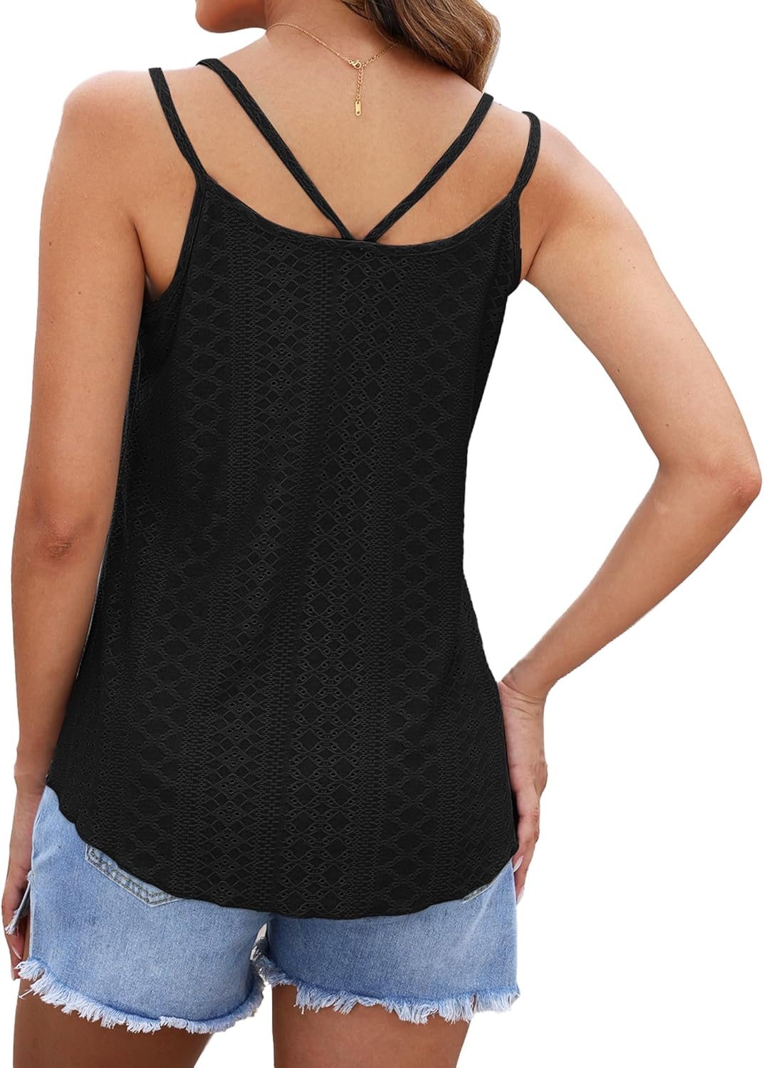 Thumbnail 3 de WNEEDU Damen Tank Tops Sommer Spaghetti Camis – leichtes, vielseitiges Oberteil