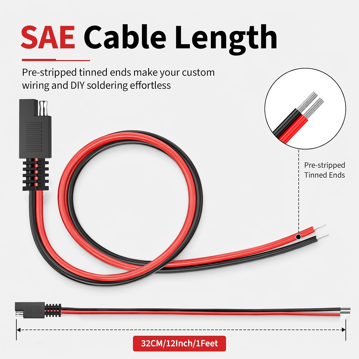 Thumbnail 3 de SAE quick-disconnect cable, 14 AWG