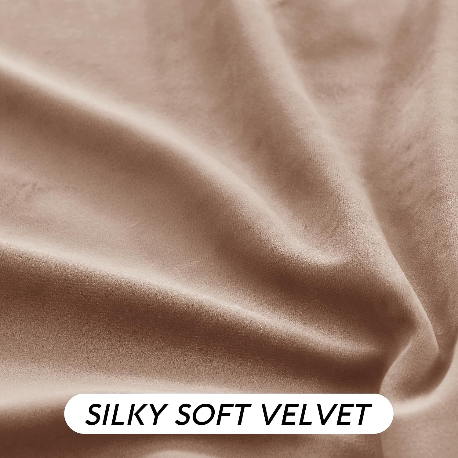 Thumbnail 5 de RYB HOME RYBUSCPP5SD2-1L-2024 Velvet Curtains, Blush, 96-Inch, Room Darkening