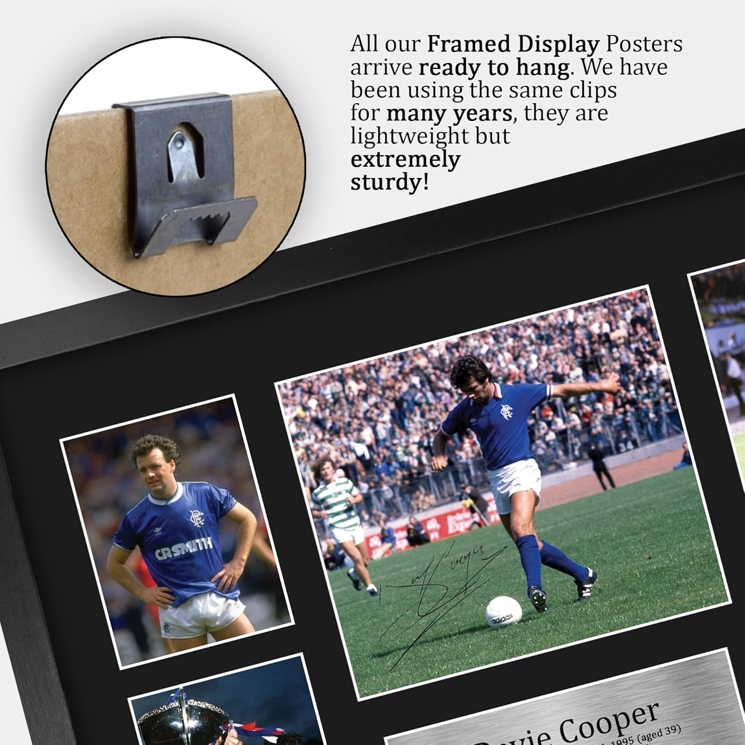 Thumbnail 4 de HWC Trading FR A3 Davie Cooper Rangers framed autograph picture (A3)