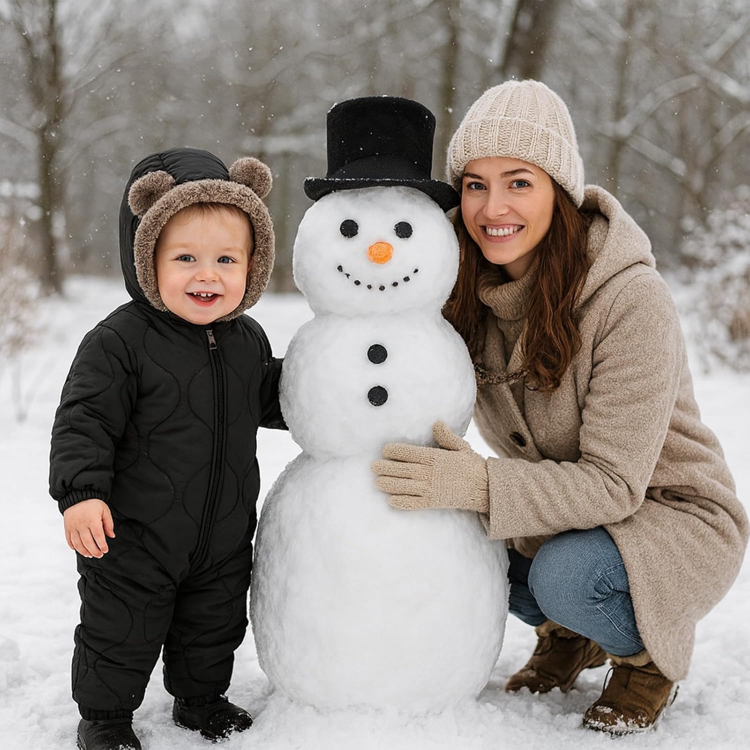 Thumbnail 4 de Yanmucy Baby Snowsuit Thick Fleece Warm Baby Coat Winter Jumpsuit – 0-24 Months