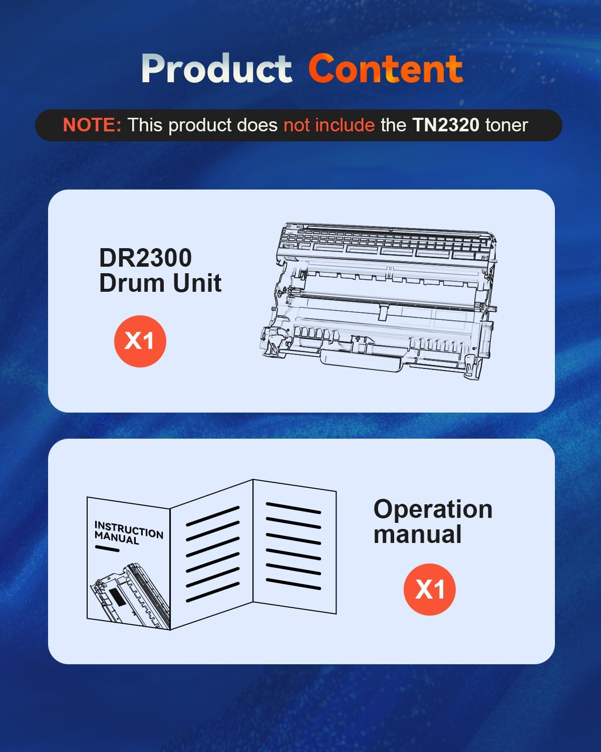 Thumbnail 1 de DR2300 Tamburo compatibile per Brother 12.000 pagine