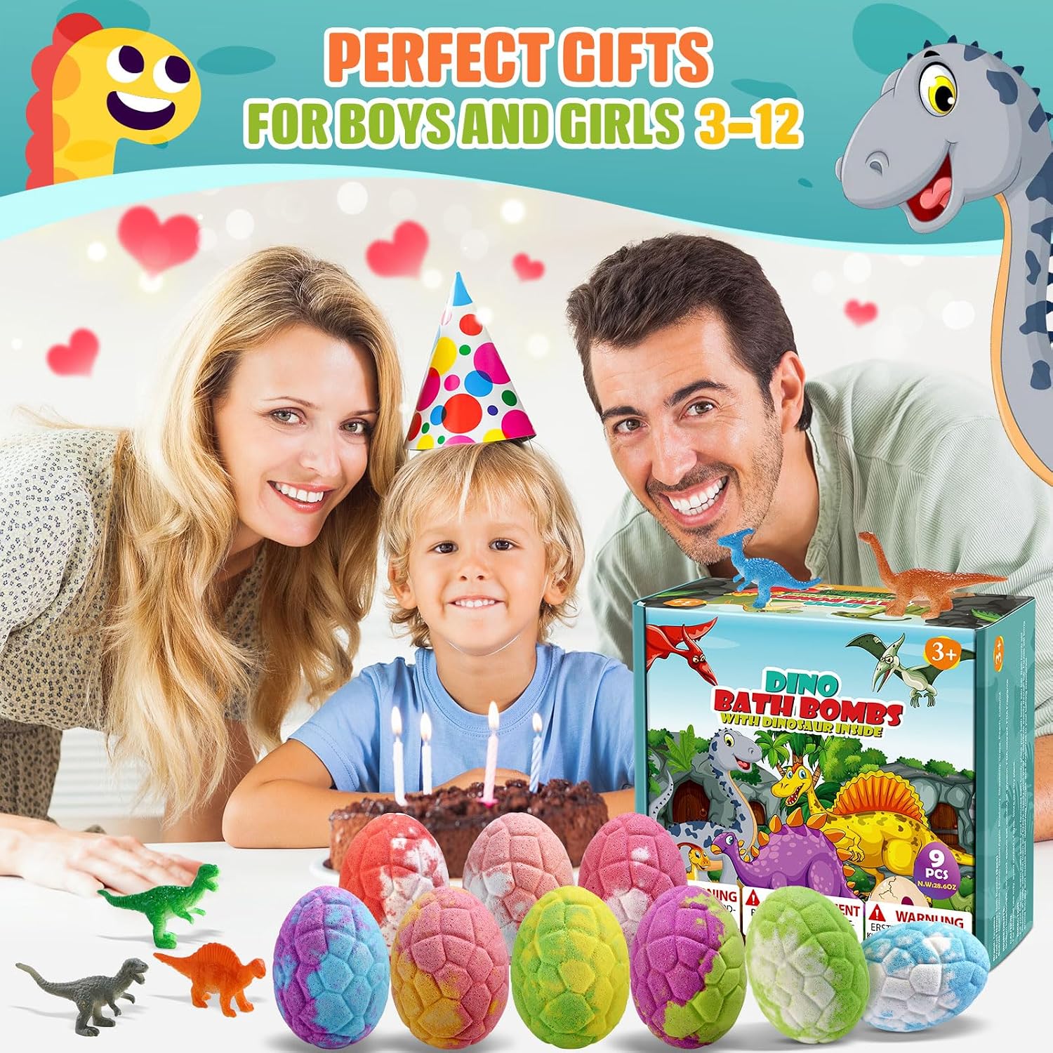 Thumbnail 6 de Qivatex Badebomben 9er Set mit Dinosaurier