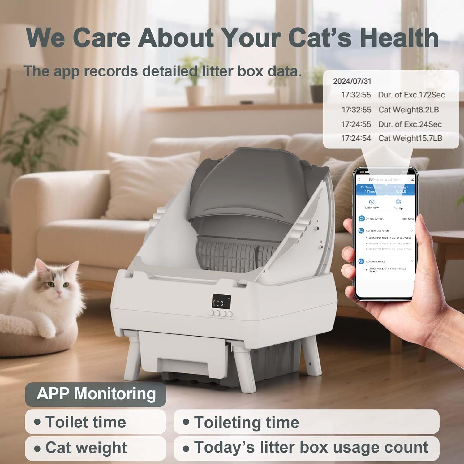 Detalle 2 de Automatic Cat Litter Box Self Cleaning