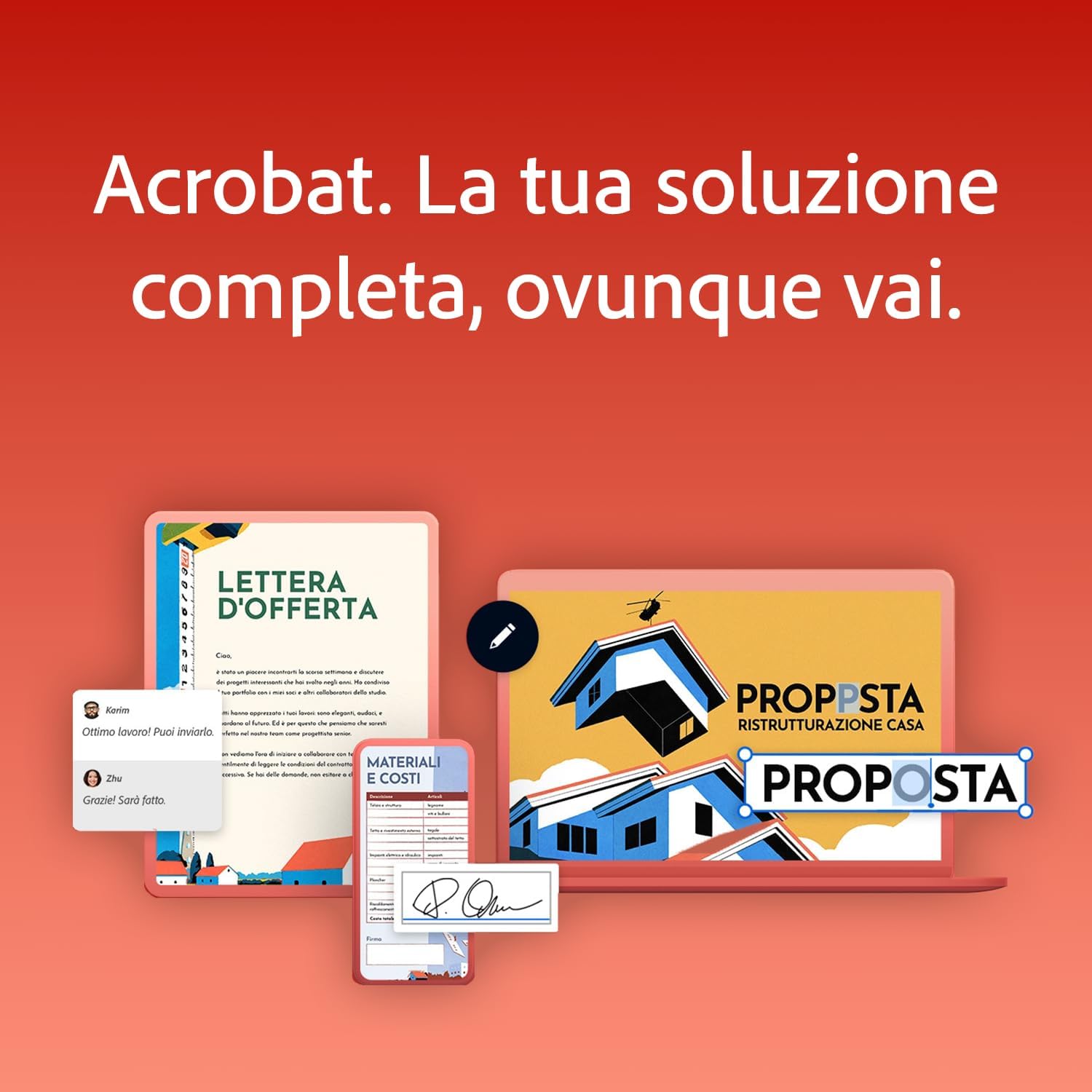 Detalle de Adobe Acrobat Pro | 1 Anno – PC/Mac (Download Digitale)