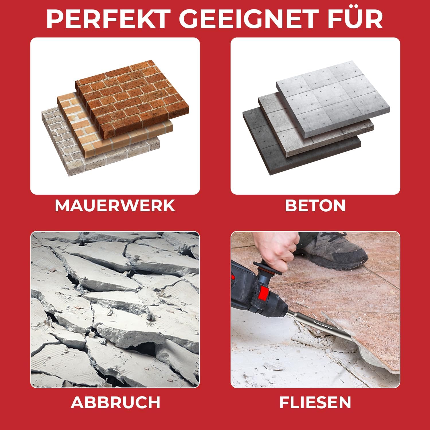 Detalle 2 de SCHWABENBACH SDS PLUS 600 mm burins