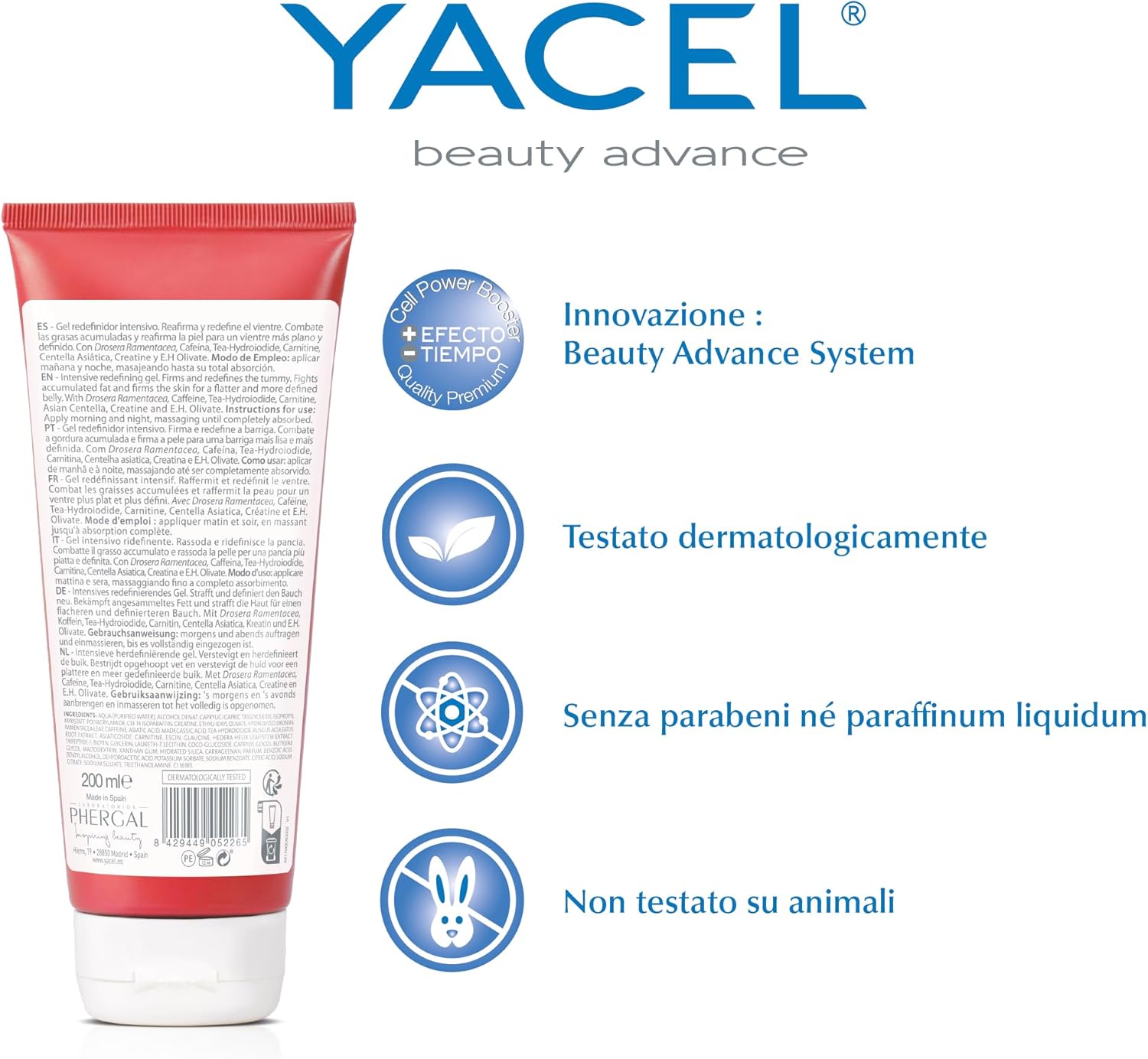 Thumbnail 5 de Yacel Pancia Piatta Gel Snellente Intensivo 200 ml — definisce e rassoda il ventre