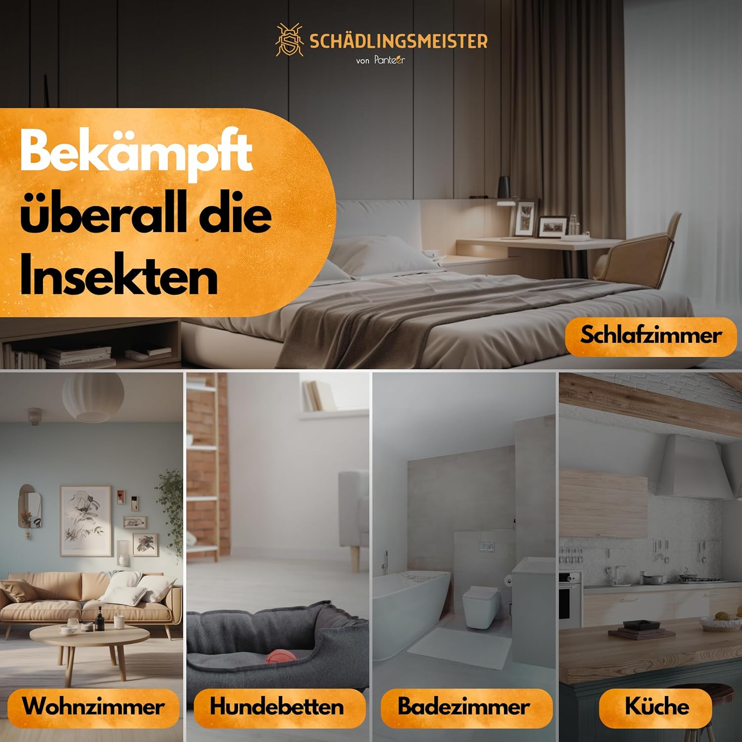 Thumbnail 5 de Fogger Insektenabwehr-Vernebler mit Zitroneneukalyptusöl – für Innenräume, 150 ml (wirkt u. a. gegen Schaben, Flöhe, Motten, Milben, Wanzen)