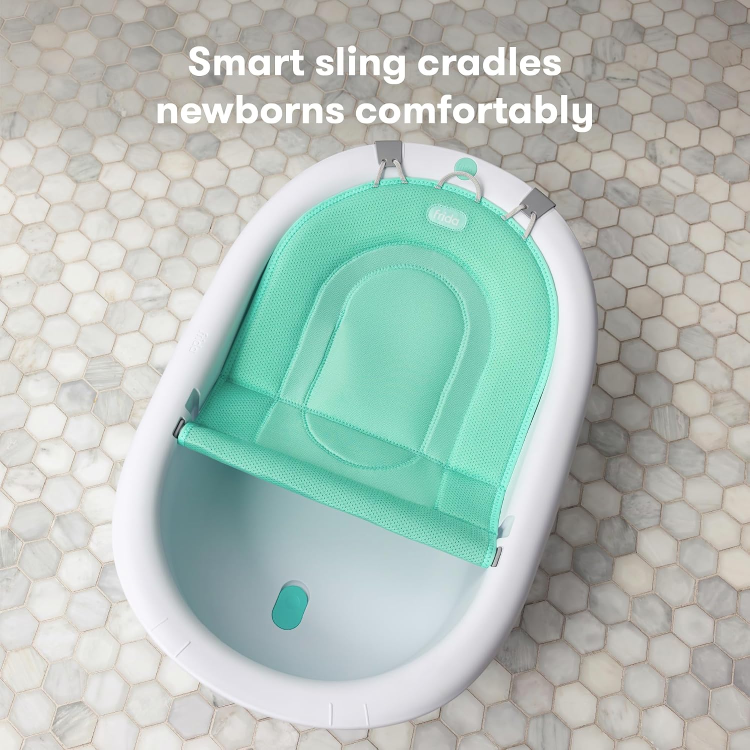 Detalle 2 de Frida Baby 4-in-1 Grow-with-Me Baby Bathtub with Removable Bath Seat & Backrest
