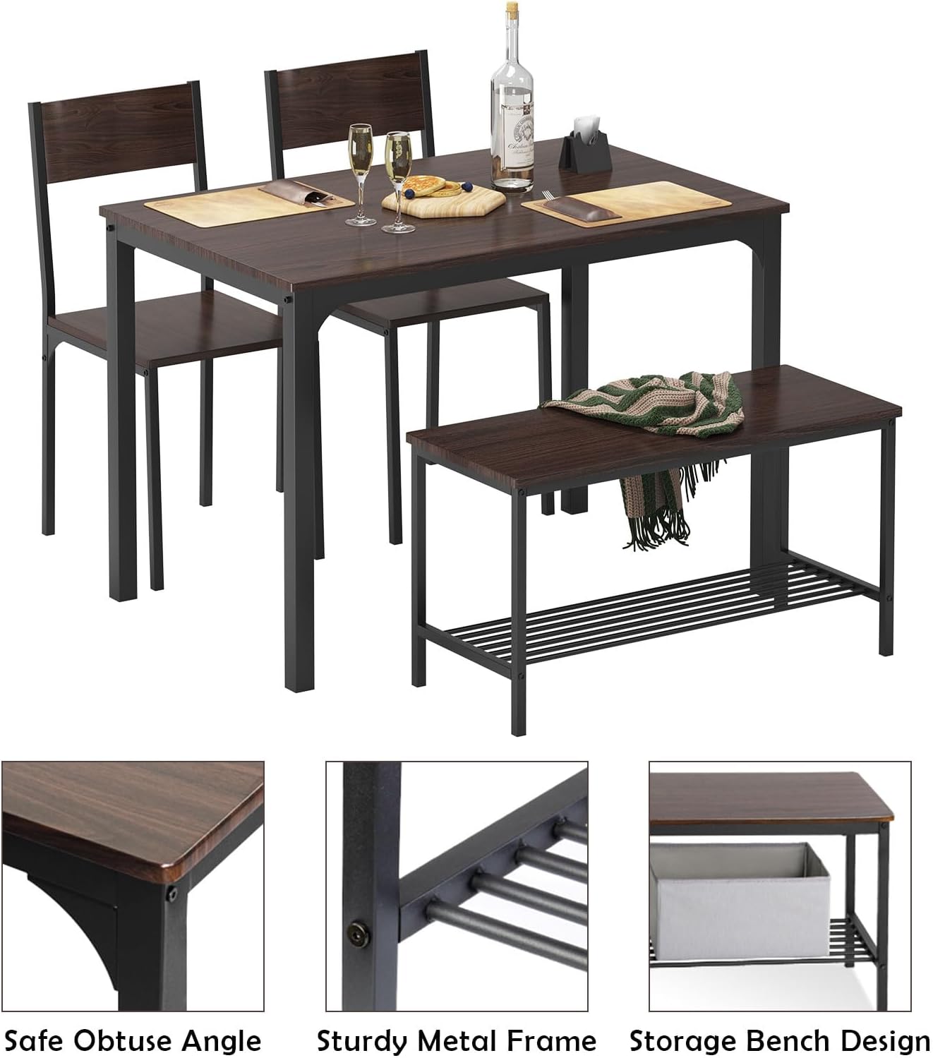 Thumbnail 3 de SDHYL dining table set with metal legs