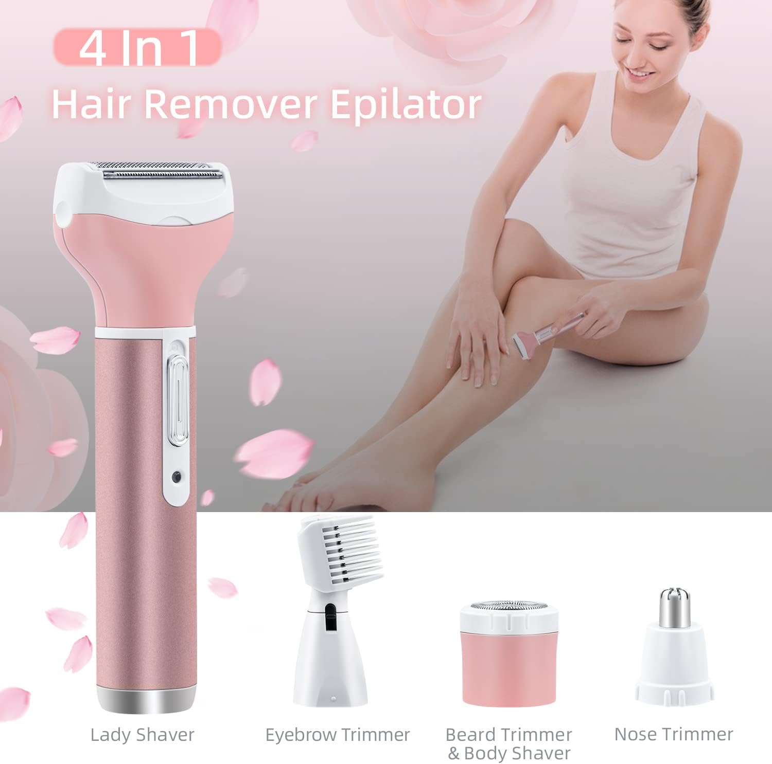 Detalle de Mcbazel cordless lady shaver 4 in 1