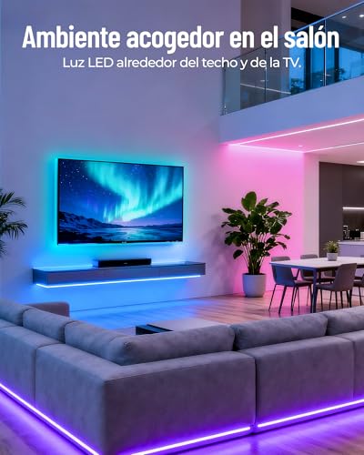 Detalle 2 de Beaeet Luces LED Tira 24V RGB 30 m (2×15 m) con Mando y App Bluetooth