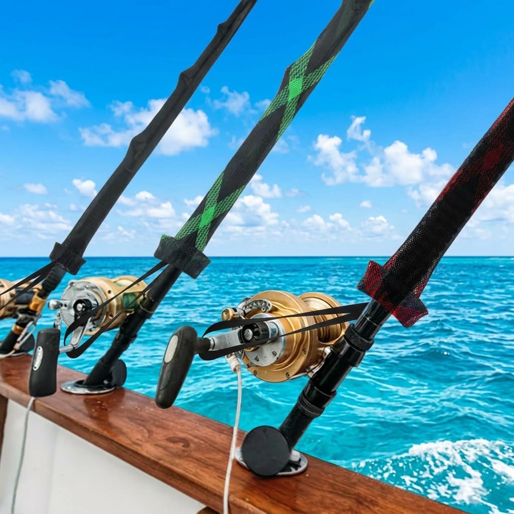Detalle 2 de Woven Mesh Fishing Rod Sleeve