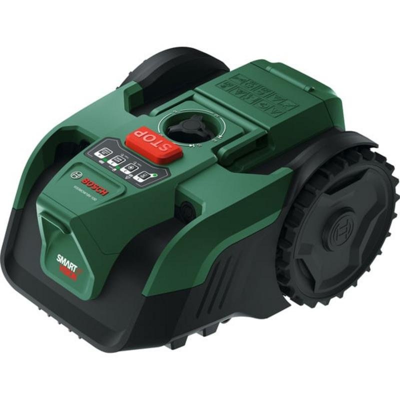 Detalle de Cortacésped robot Bosch VISIMOW18V-100 18V 4Ah hasta 100 m²
