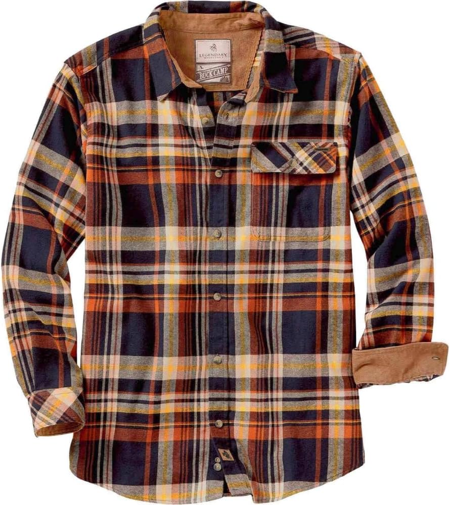 Detalle de Legendary Whitetails Buck Camp Flannels – męska koszula flanelowa z długim rękawem