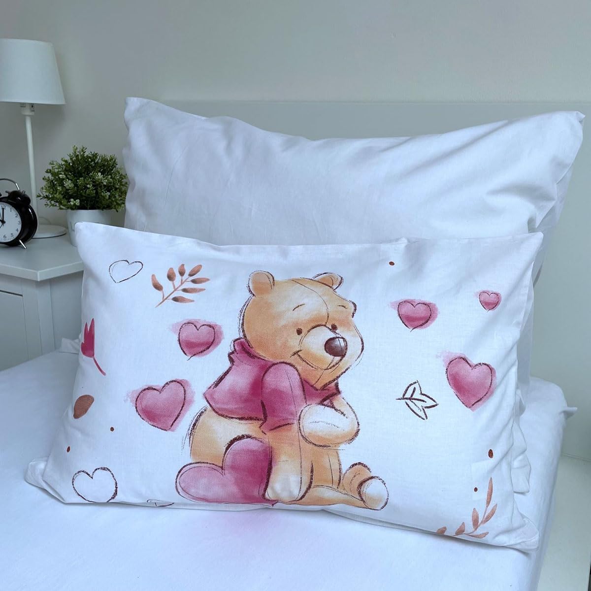 Detalle 1 de Jerry Fabrics Winnie the Pooh Baby Duvet Cover Set, 100 x 135 cm Cotton
