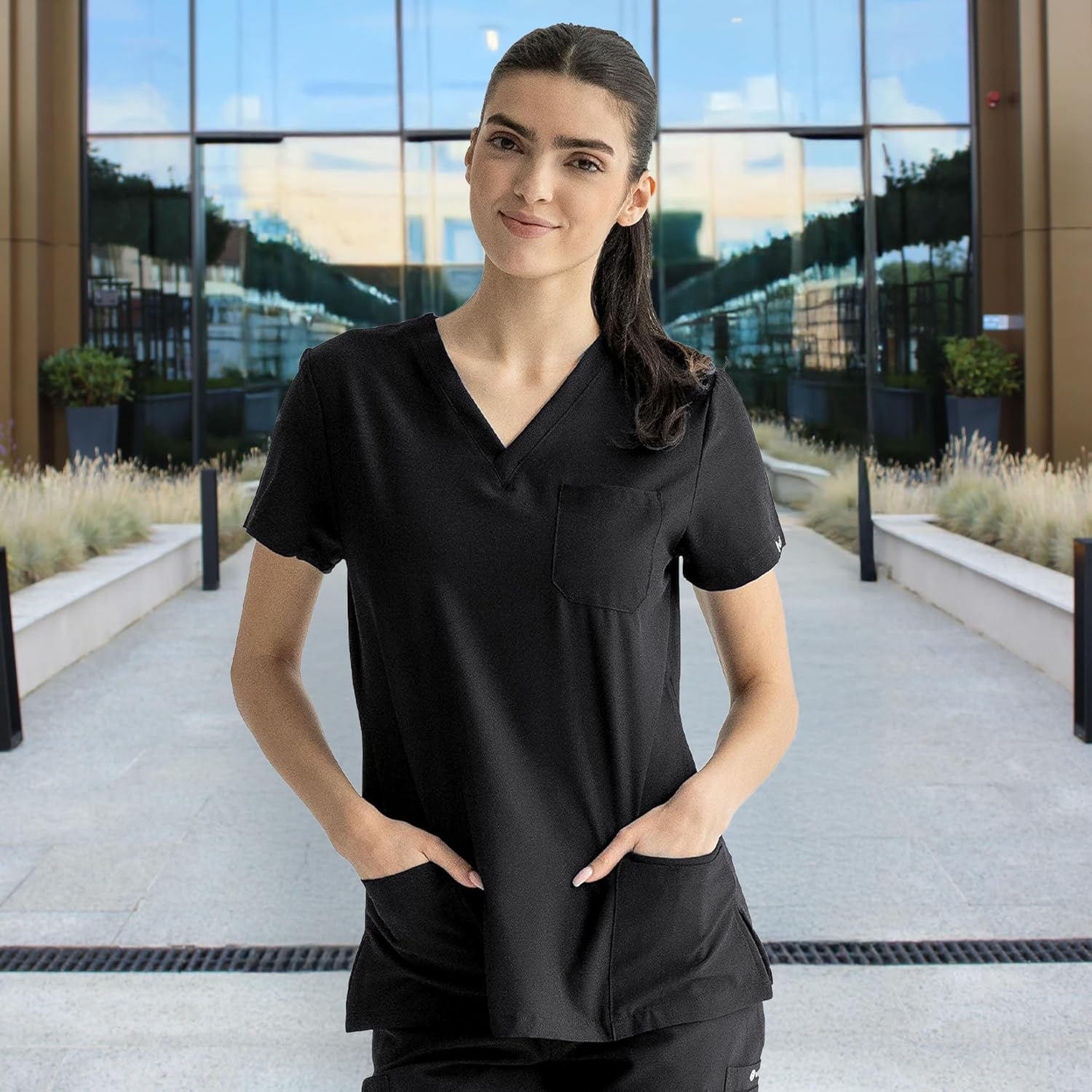 Detalle 2 de B-well Bella Uniforme médicale femme Élastique 👩⚕