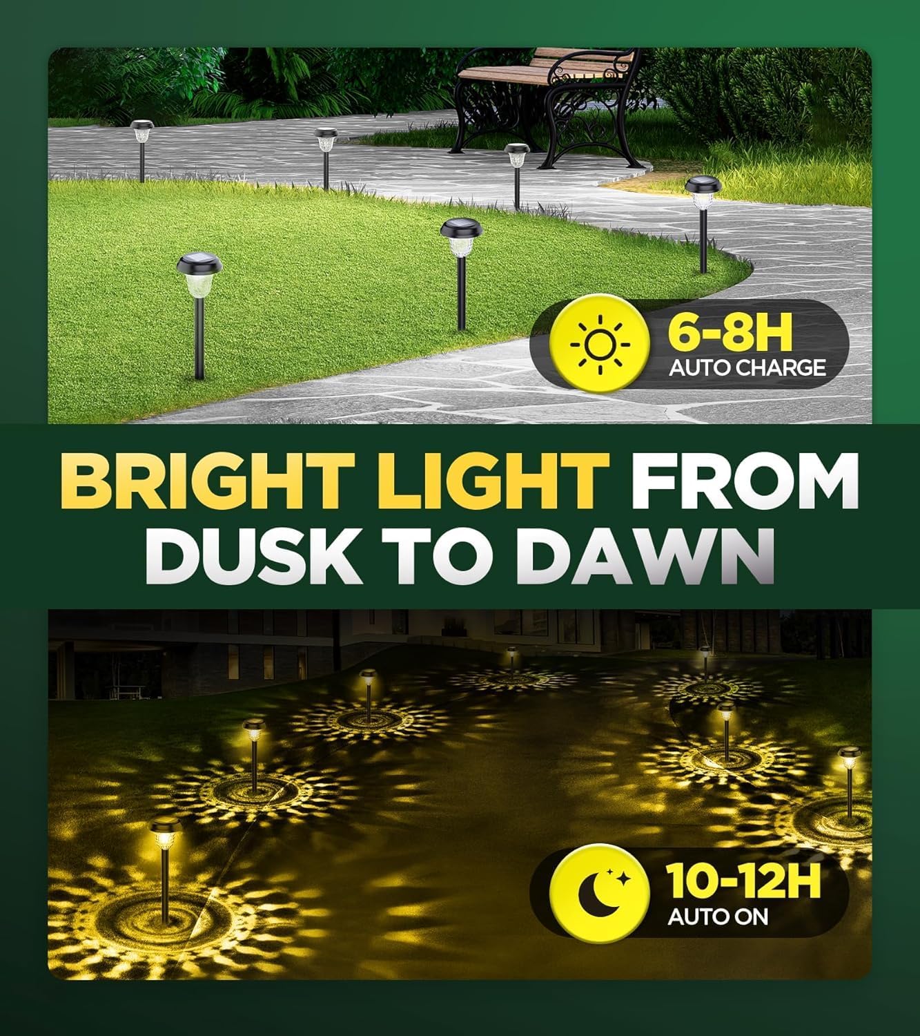 Detalle 1 de AUVERI LIFE Solar Garden Lights 10-Pack