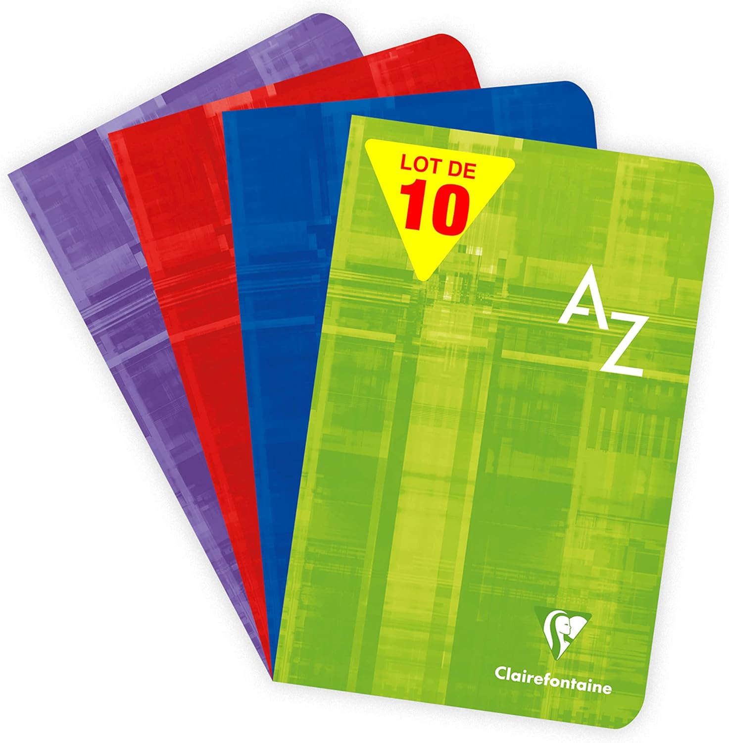 Thumbnail 4 de Clairefontaine 3748C – Lot de 5 Répertoires Agrafés 17x22 cm, 96 pages, papier 90 g, couverture pelliculée