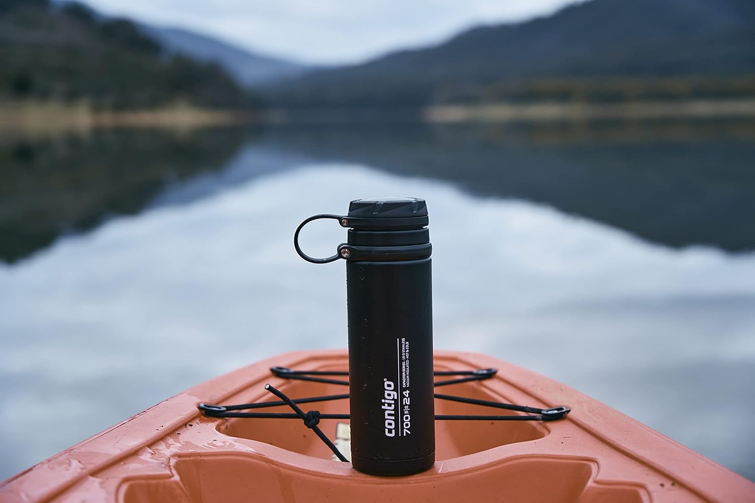 Thumbnail 6 de Contigo Fuse Insulated Stainless Steel Water Bottle, 700 ml, Black