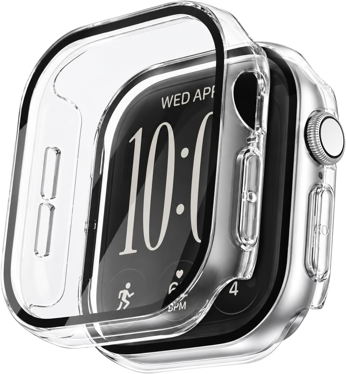 Detalle de BRG S12 Case 3-Pack for Apple Watch Series 12 42mm with Screen Protector