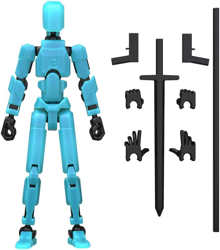 Thumbnail 1 de MerryXD T13 3D Action Figure — Fully Articulated Titan 13 with Multi-Joint Poseability