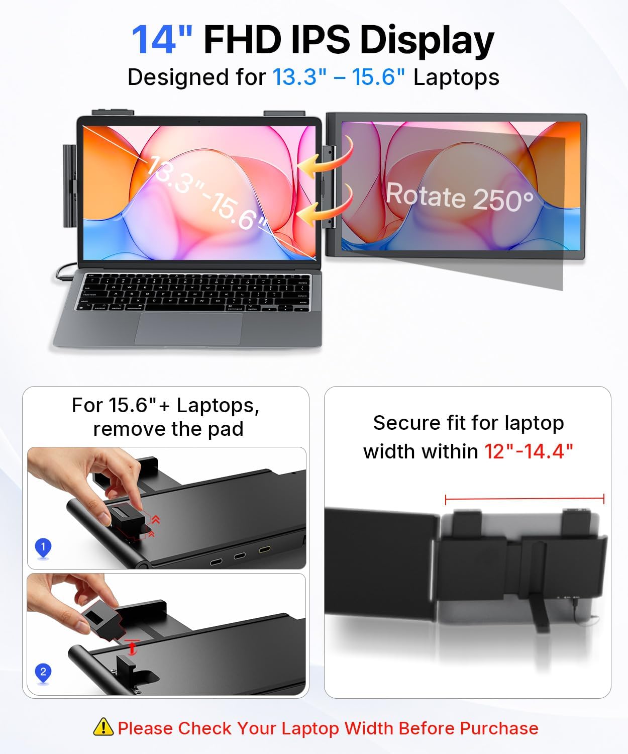 Detalle 2 de MagicRaven Laptop Screen Extender, 14-Inch