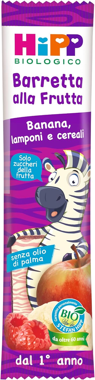 Thumbnail 2 de HiPP Barrette alla Frutta Bio Gusto Banana, Lamponi e Cereali – 22 x 23 g
