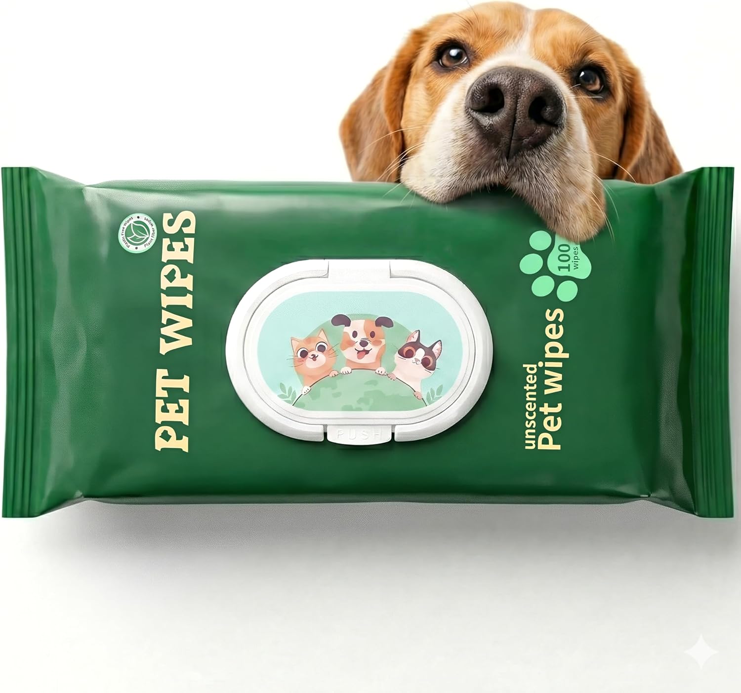 Generico Salviette per Cani Senza Profumo e Senza Alcol – Salviette Umidificate per Zampe, Pelo e Muso