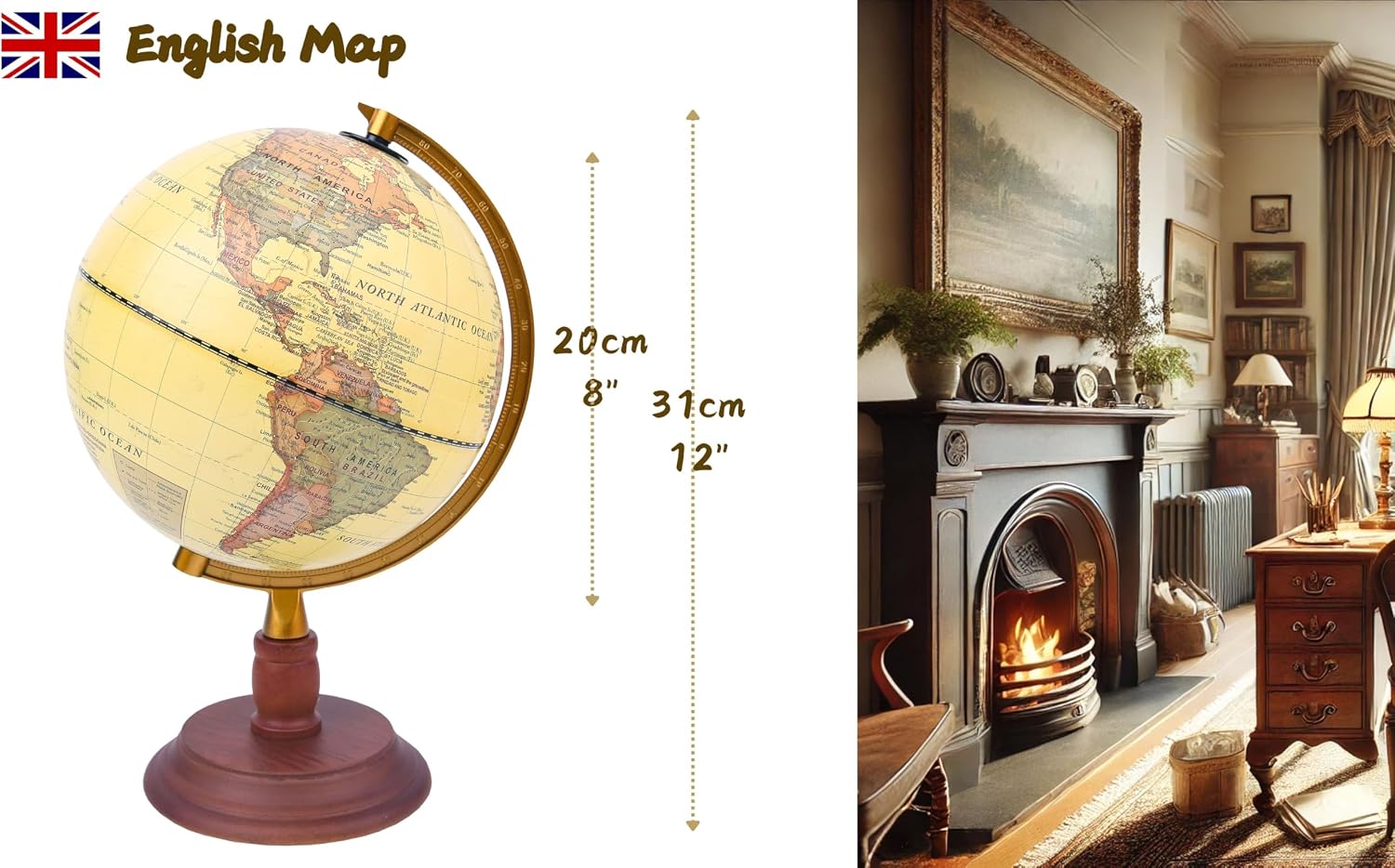 Detalle 2 de EXERZ World Globe, 20 cm