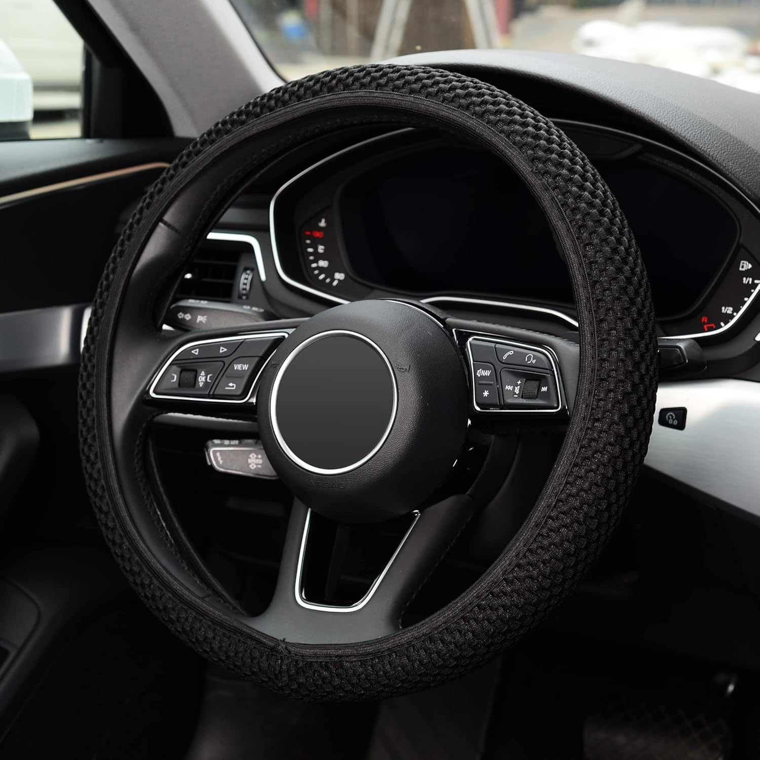 Detalle de KAFEEK Steering Wheel Cover 15 inch 🛞