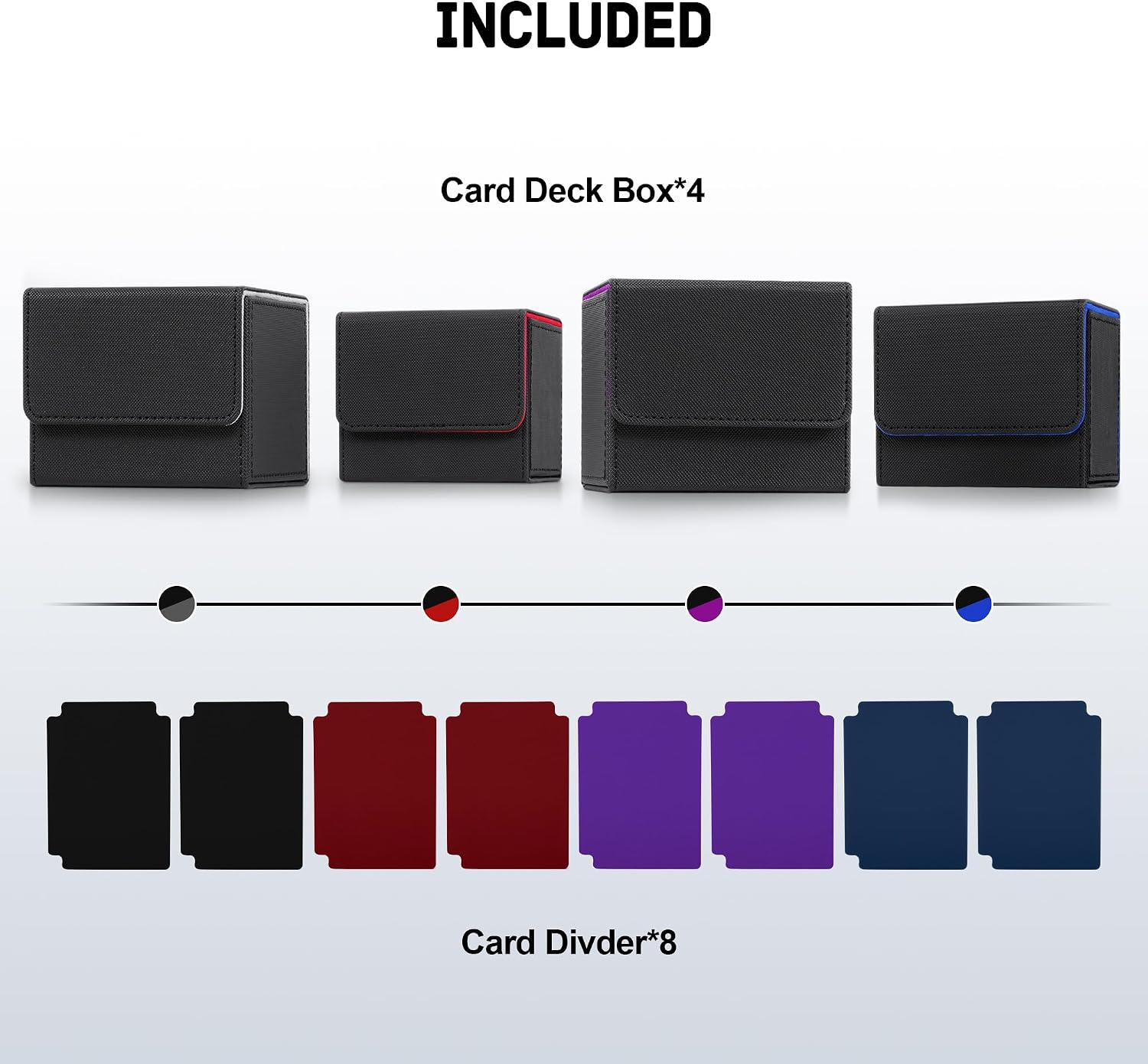Thumbnail 2 de ZLCA Card Deck Box Holds 120+ Sleeved Cards