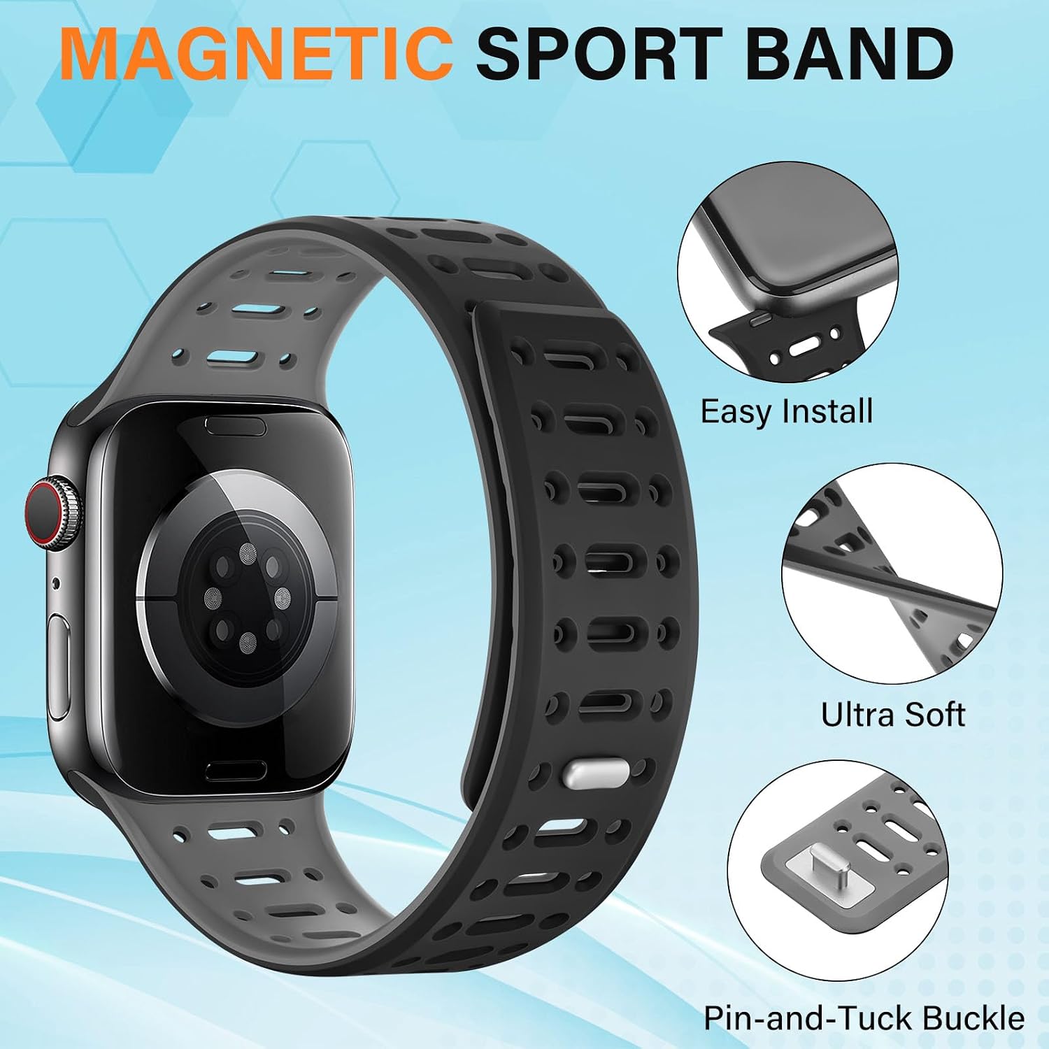 Detalle 2 de Sixmoat Magnetic Strap for Apple Watch 42mm
