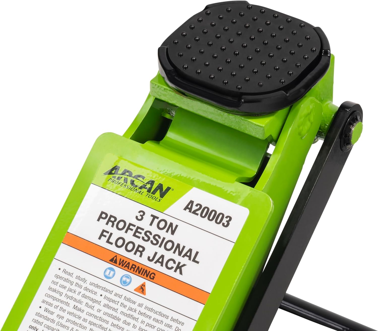Detalle 2 de ARCAN A20003 3-Ton Steel Low-Profile Floor Jack with Dual-Piston Pump