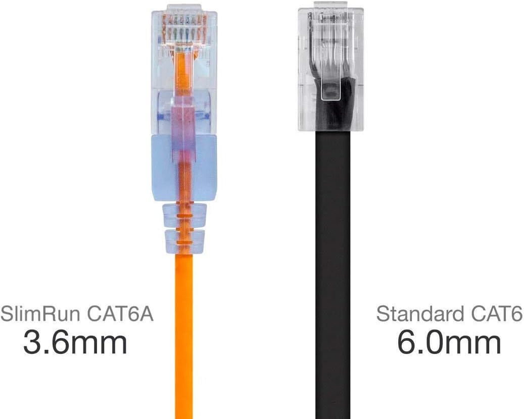Detalle de Monoprice Cat6A Ethernet patch cable, 6-inch