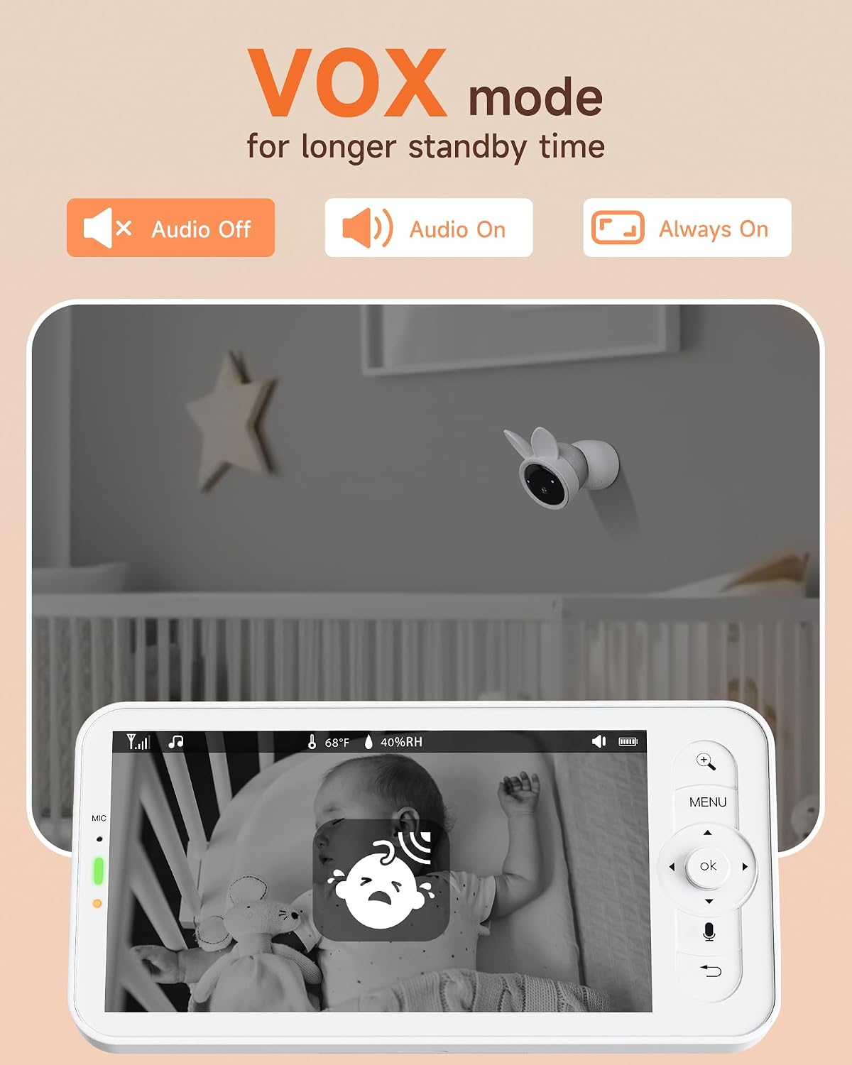 Thumbnail 6 de Arenti 2.5K 5GHz Baby Monitor