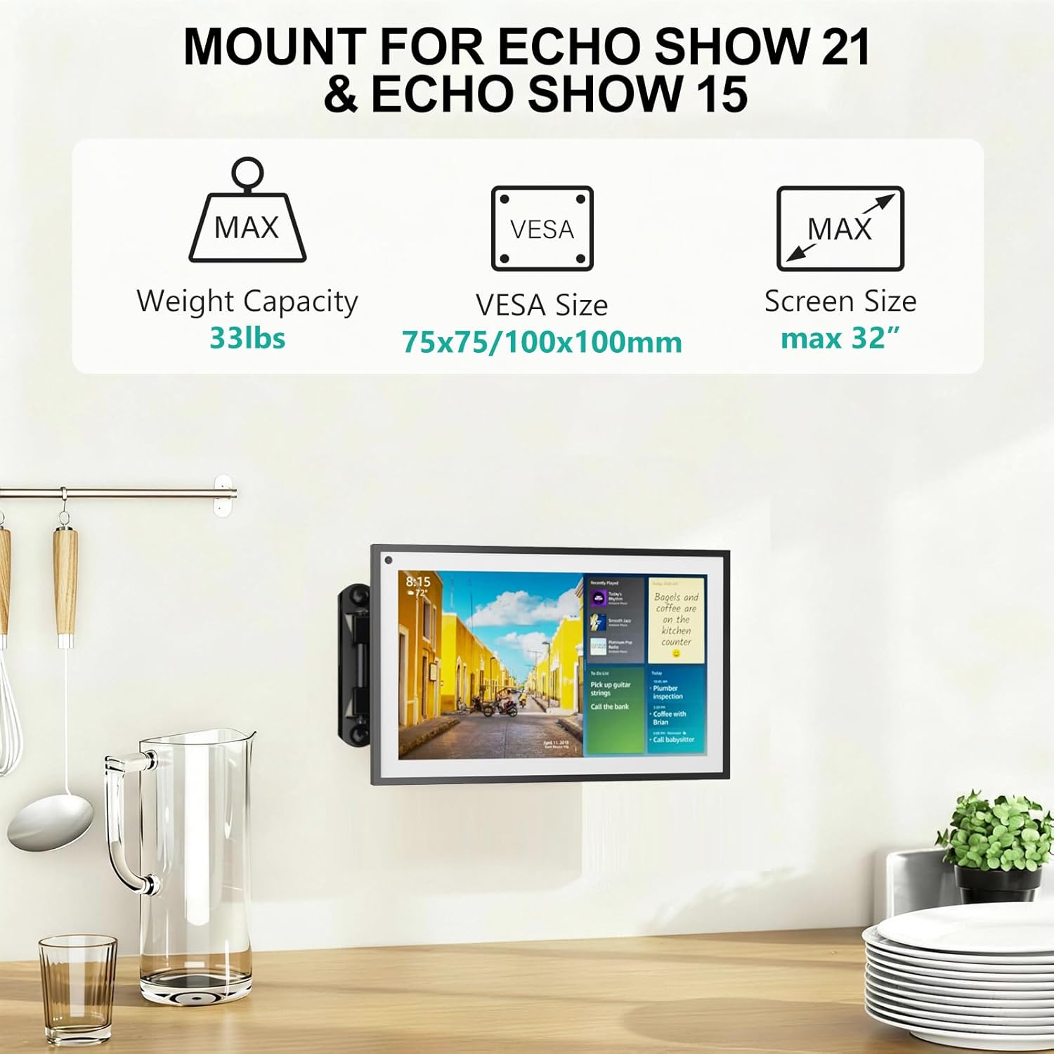 Detalle 2 de WALI Mount for Show 21 Adjustable Arm 33lbs