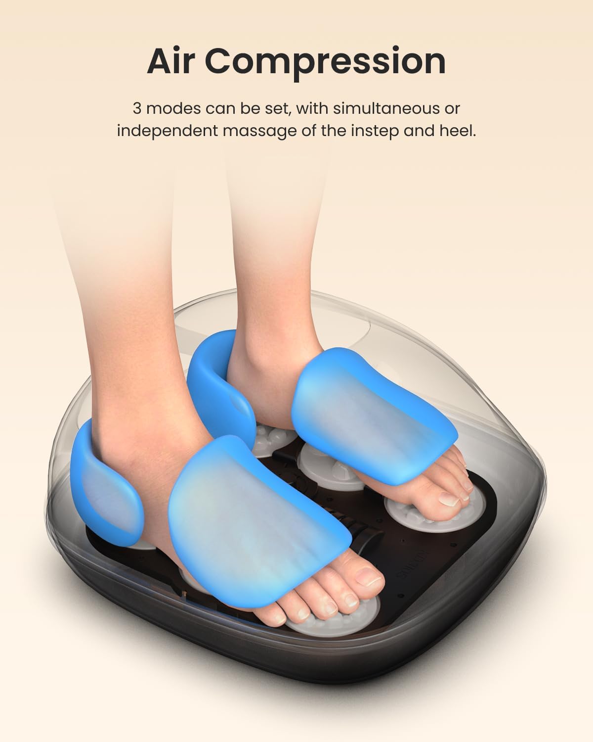 Detalle 2 de RENPHO Fußmassagegerät mit Wärme 55 °C