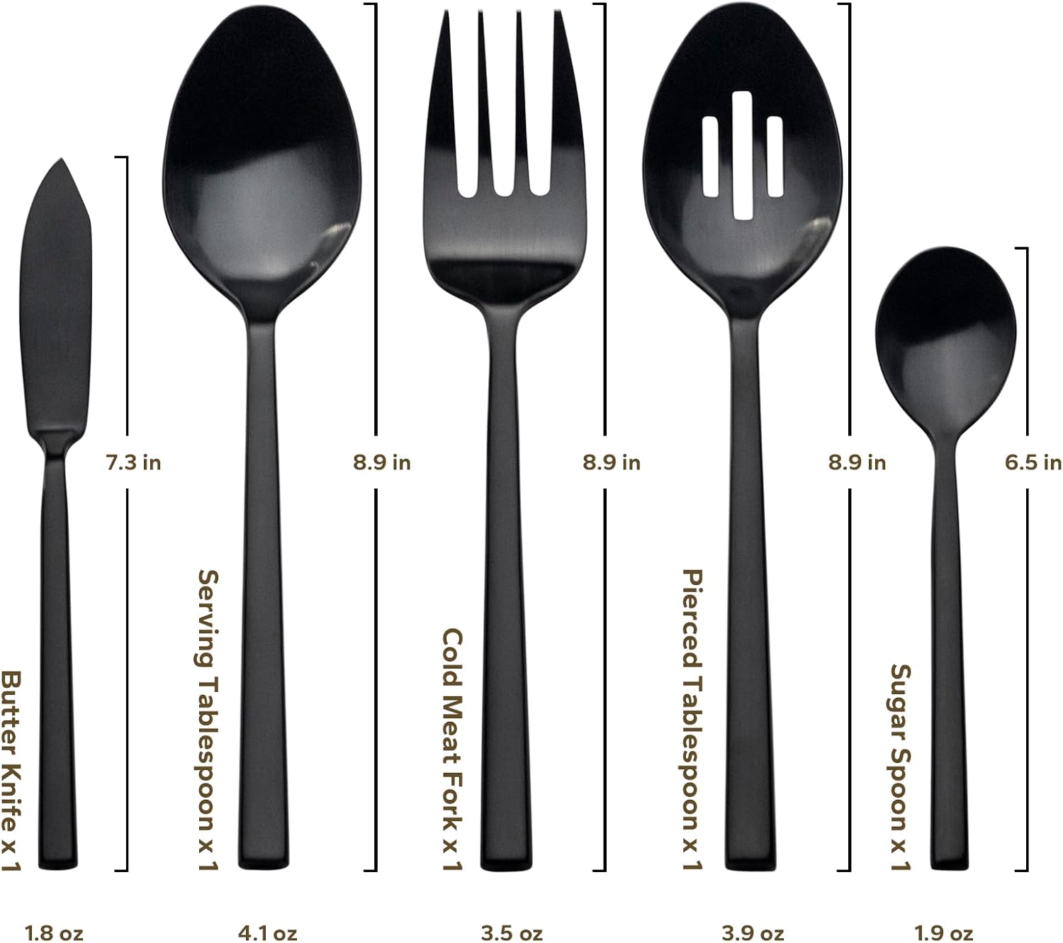 Detalle de Alata Cube 45-Piece Forged Stainless Steel Flatware Set: Service for 8 with Utensil-Serving Pieces