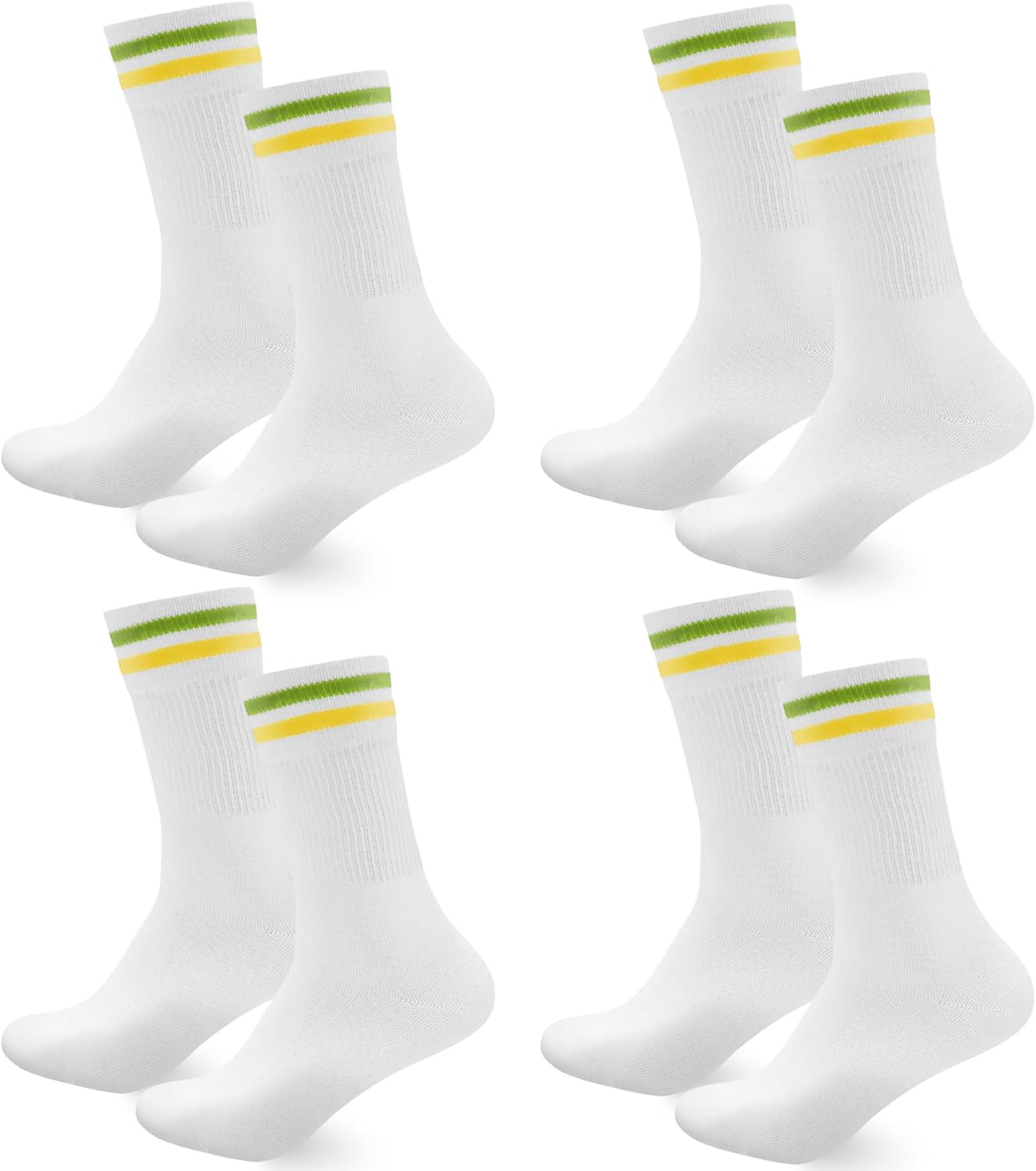 Thumbnail 5 de Smart Sir Socken – Herren & Damen langes Baumwoll-Sportduo, 4/8 Paar, Weiß/Schwarz