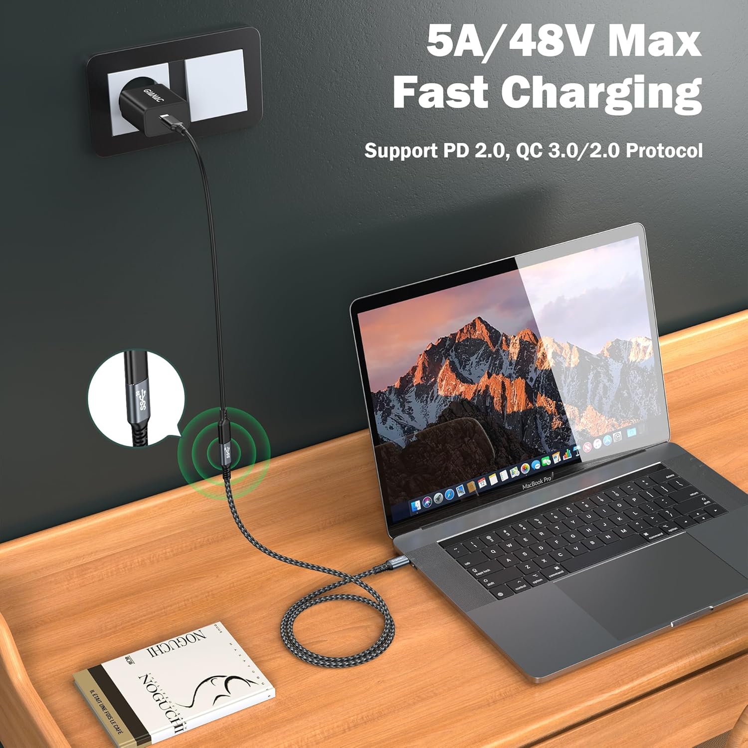Detalle 2 de USB C Verlängerung Kabel 2M 240W