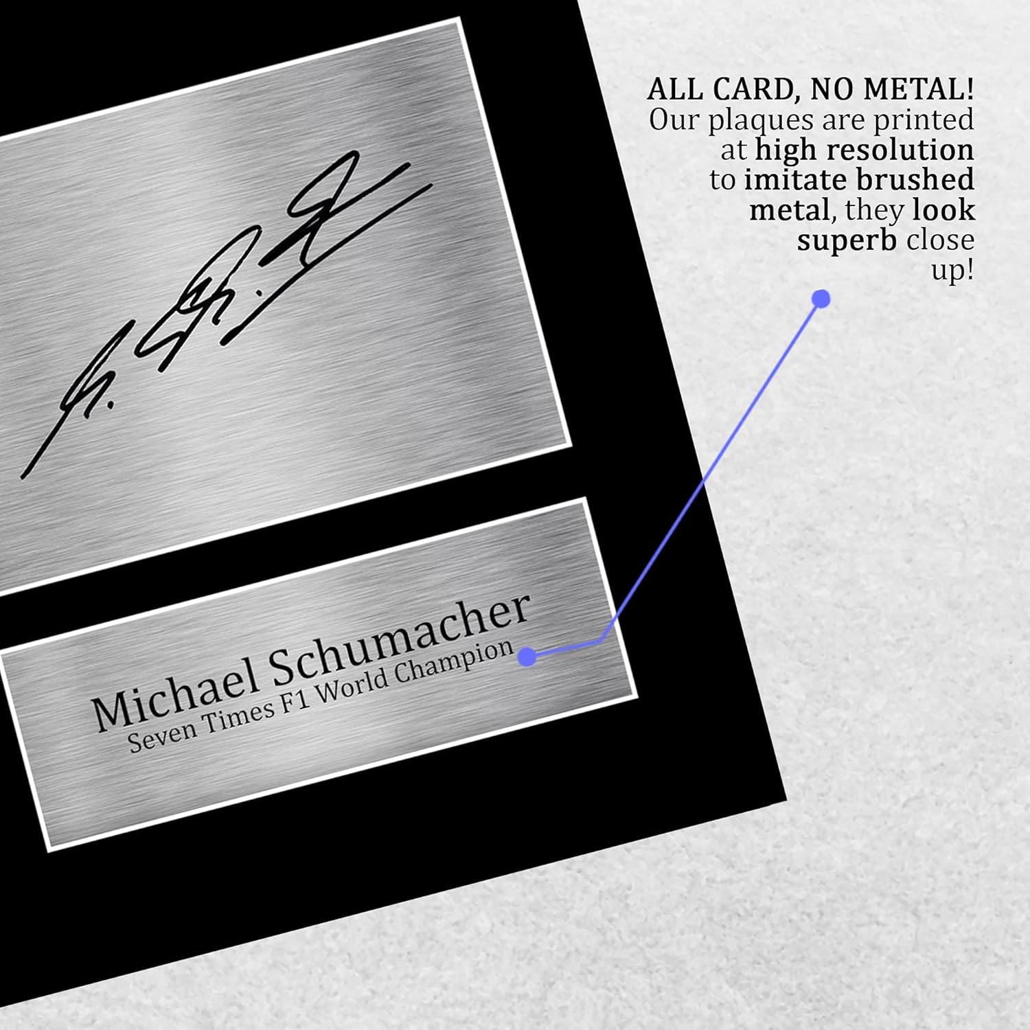 Thumbnail 4 de HWC Trading Michael Schumacher Gift Signed A4 Printed Autograph F1 Photo Display