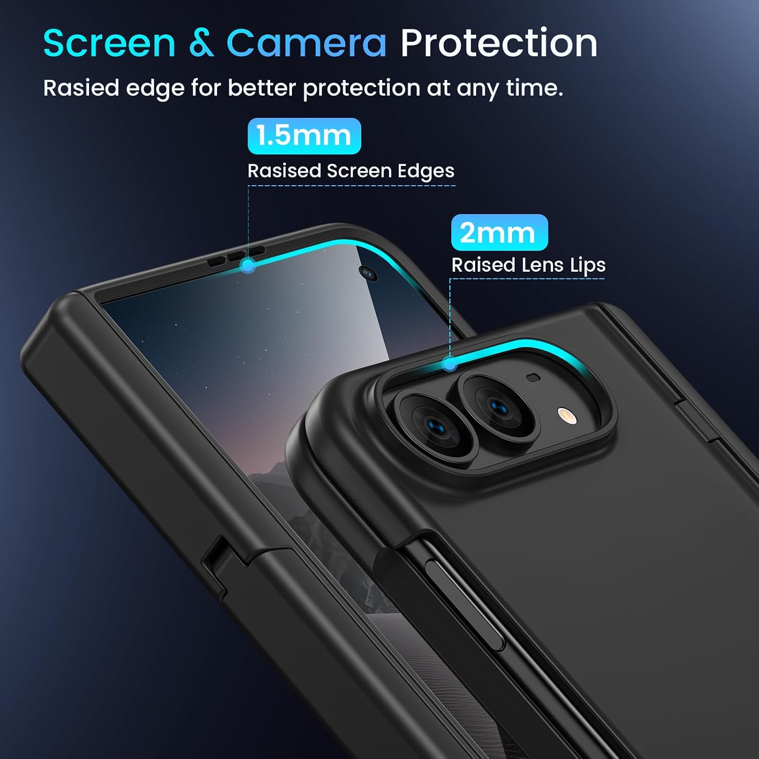 Detalle de Caka Magnetic iPhone Duo (2026) Case with Screen Protector and Kickstand