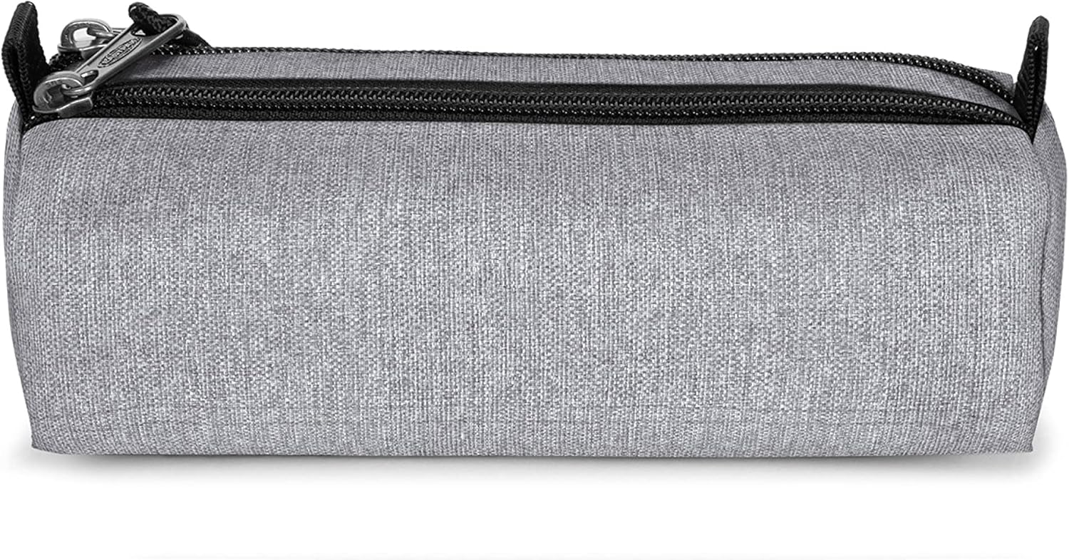 Detalle de Eastpak DOUBLE BENCHMARK Trousse Sunday Grey — 2 compartiments zippés, 6 cm x 20,5 cm x 7,5 cm, vegan