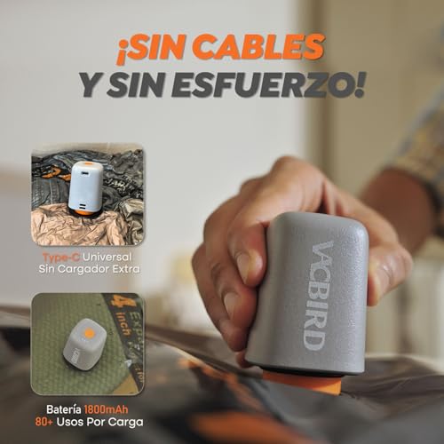 Detalle 2 de Vacbird Bolsas de Vacío para Ropa con Bomba de Vacío Eléctrica Inalámbrica - 20 piezas (varios tamaños) para viajes y organización