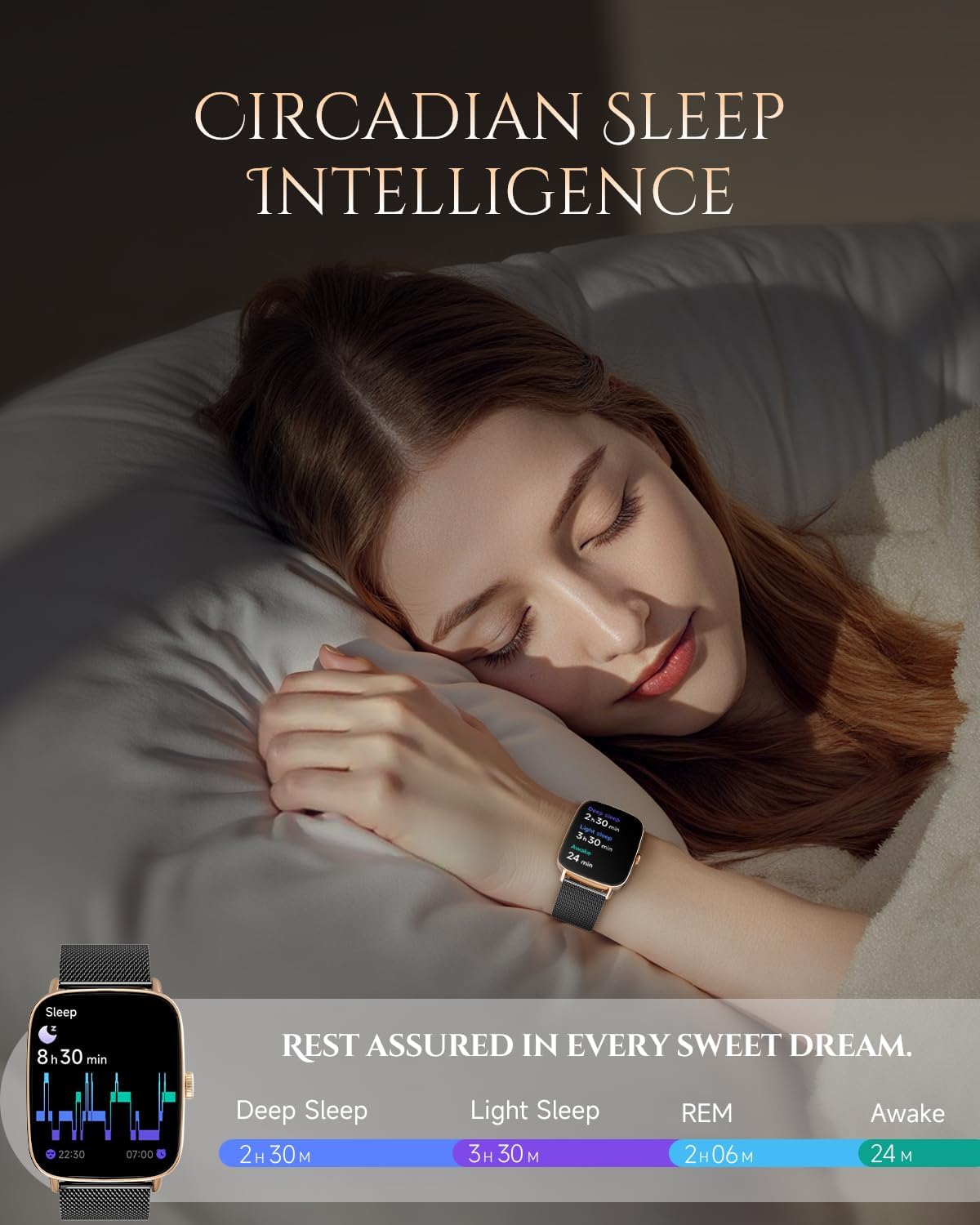 Detalle 2 de TOOBUR Smart Watch for Women: Fitness & Health Tracker